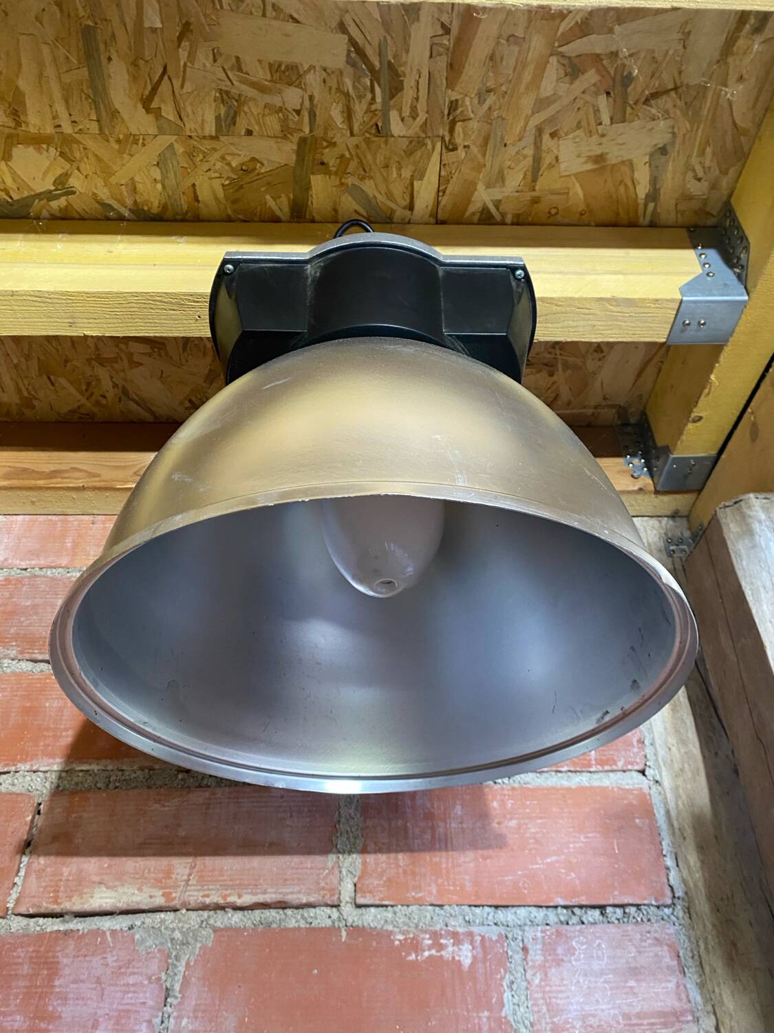 Vintage Industrial PHILIPS Globe Aluminum Pendant Light