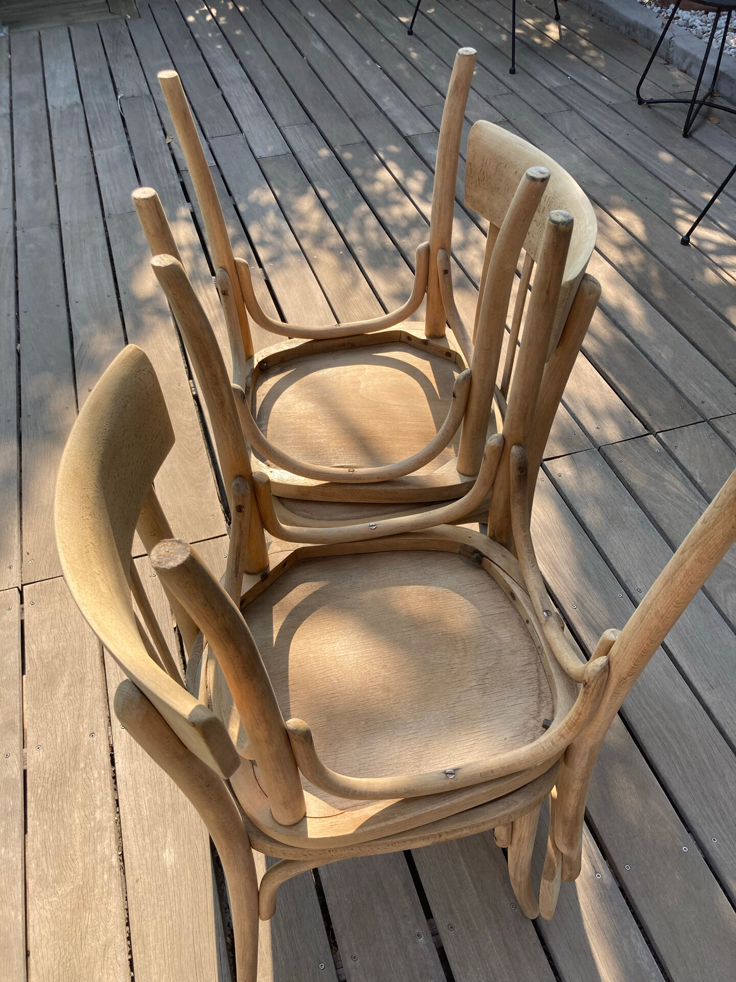 4 chaises bistrot restaurées