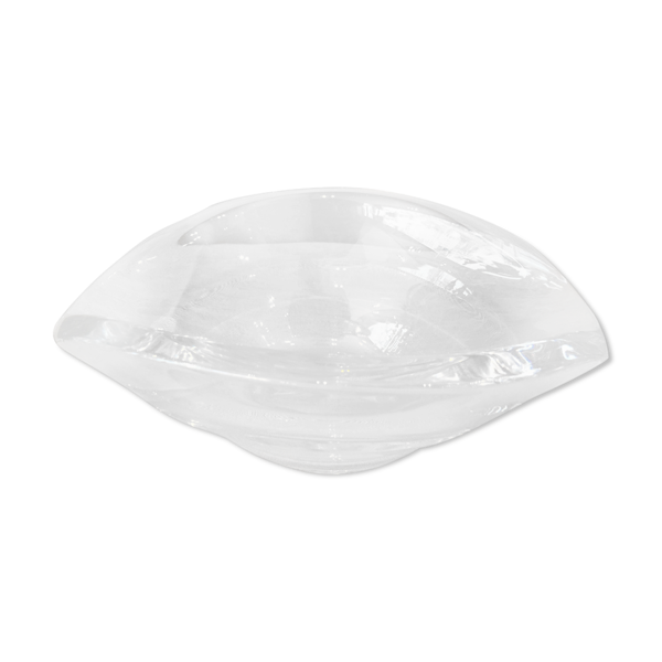 Vide poche ou cendrier cristal art verrier st louis en forme d'oeil