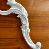 Louis XVI style bronze wall light with white patina