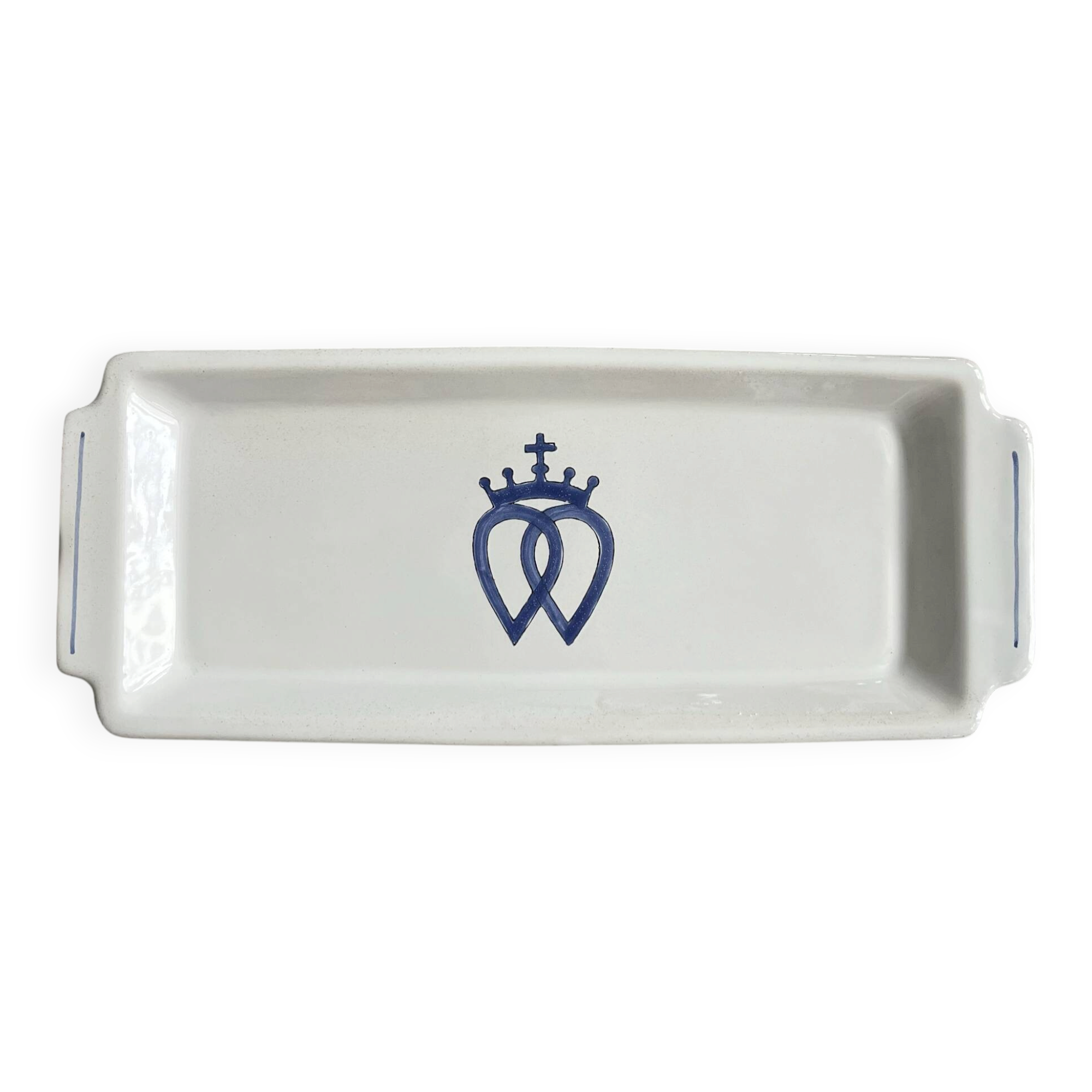 Hand-painted cake dish "Vendée"