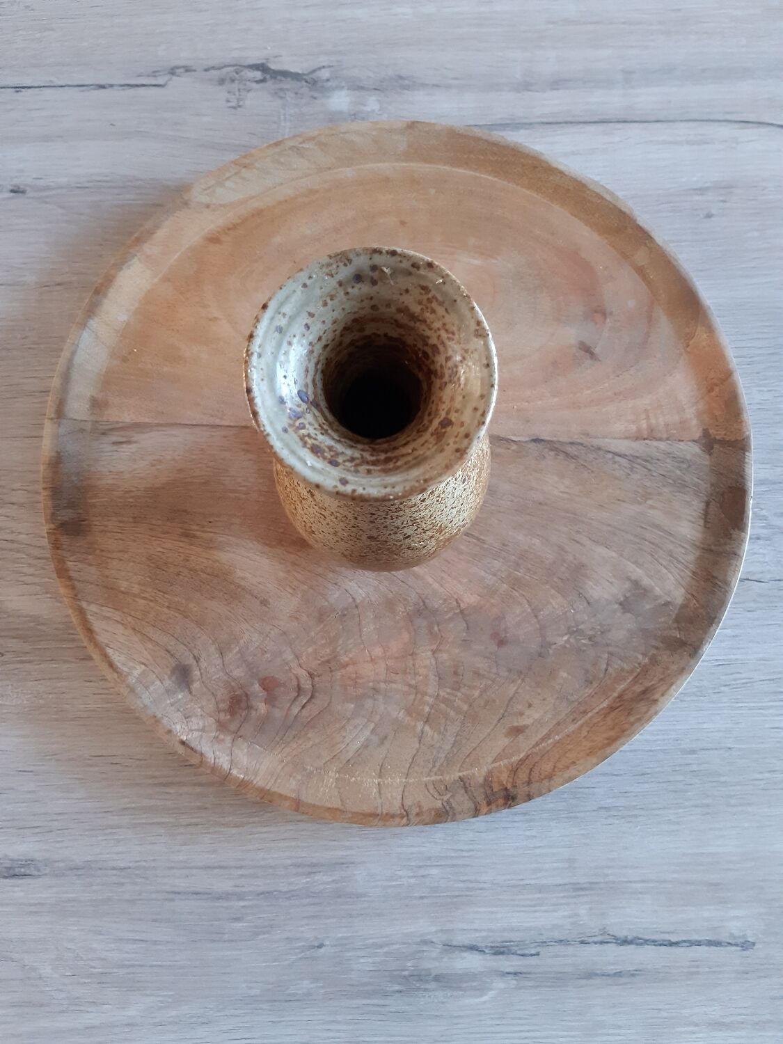 Pyrite stoneware vase
