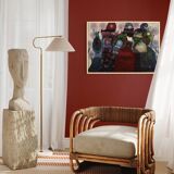 80's painting signed by Simonetta Carpini