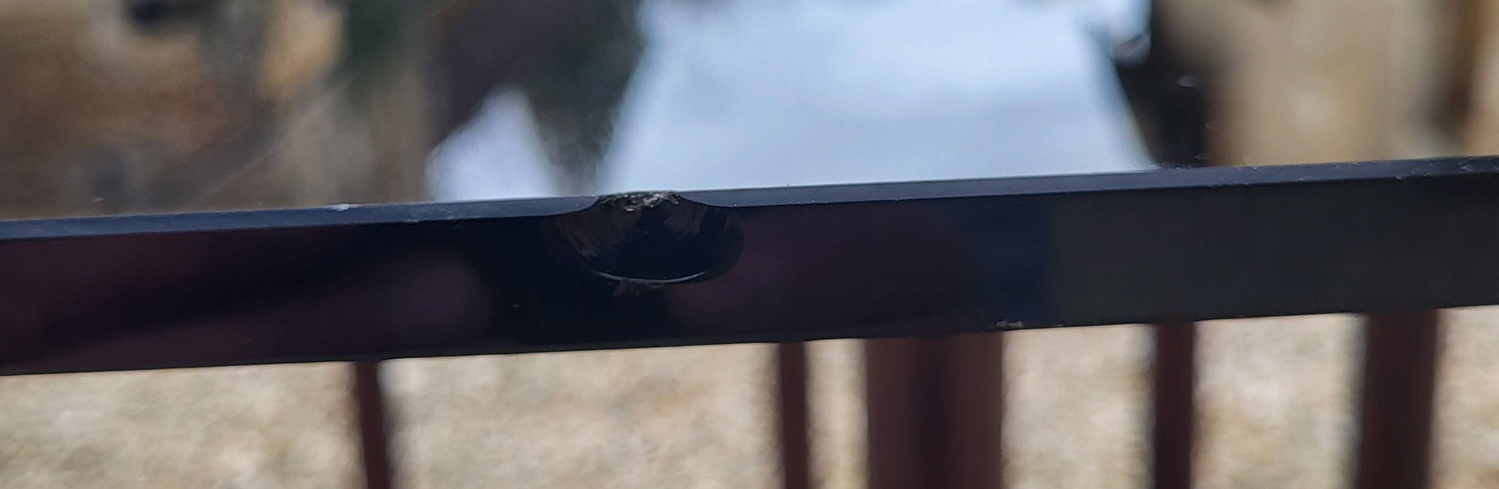 Bamboo-style wooden table with smoked glass top, 1970s