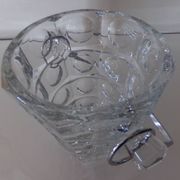 vintage glass ice bucket