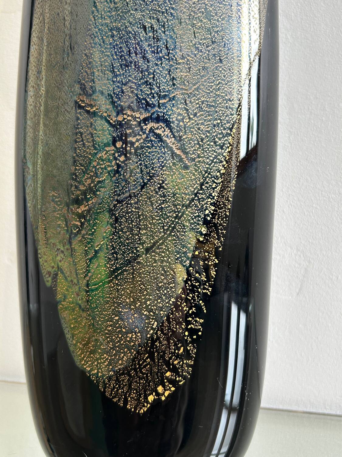 Blown glass vase