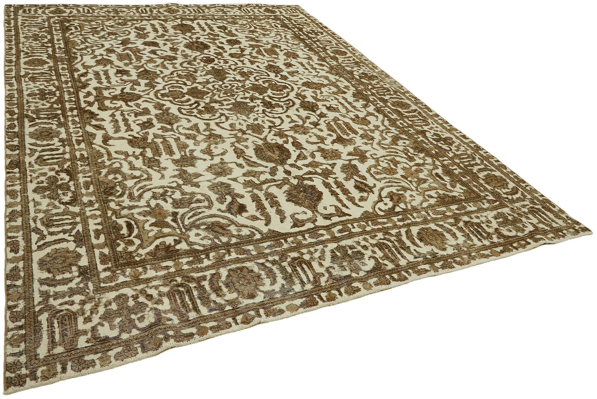 1970s 250 cm x 330 cm beige wool carpet