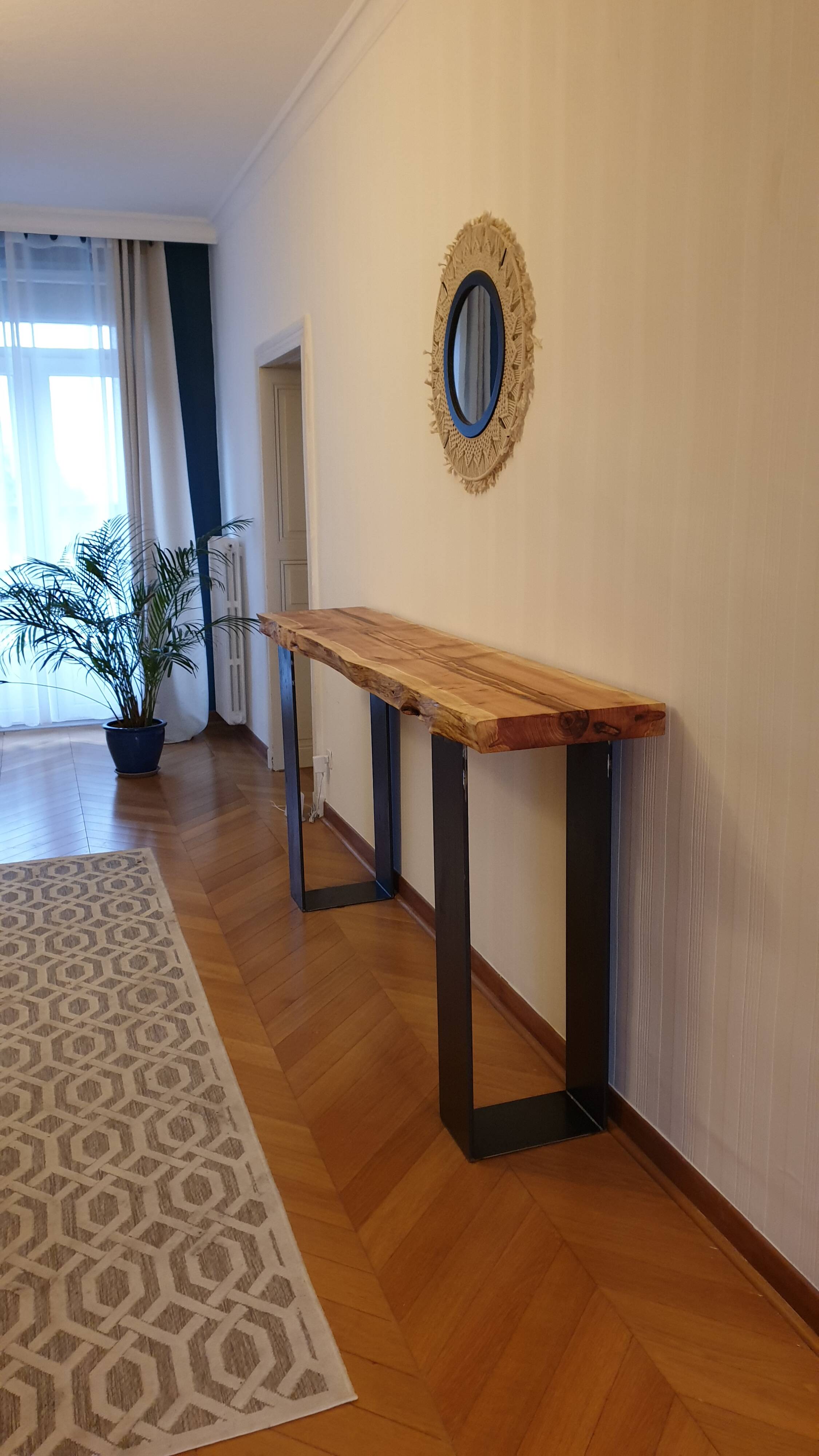 console séquoia avec pied acier