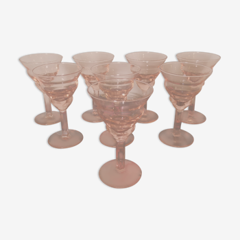 Verres apéritif art déco