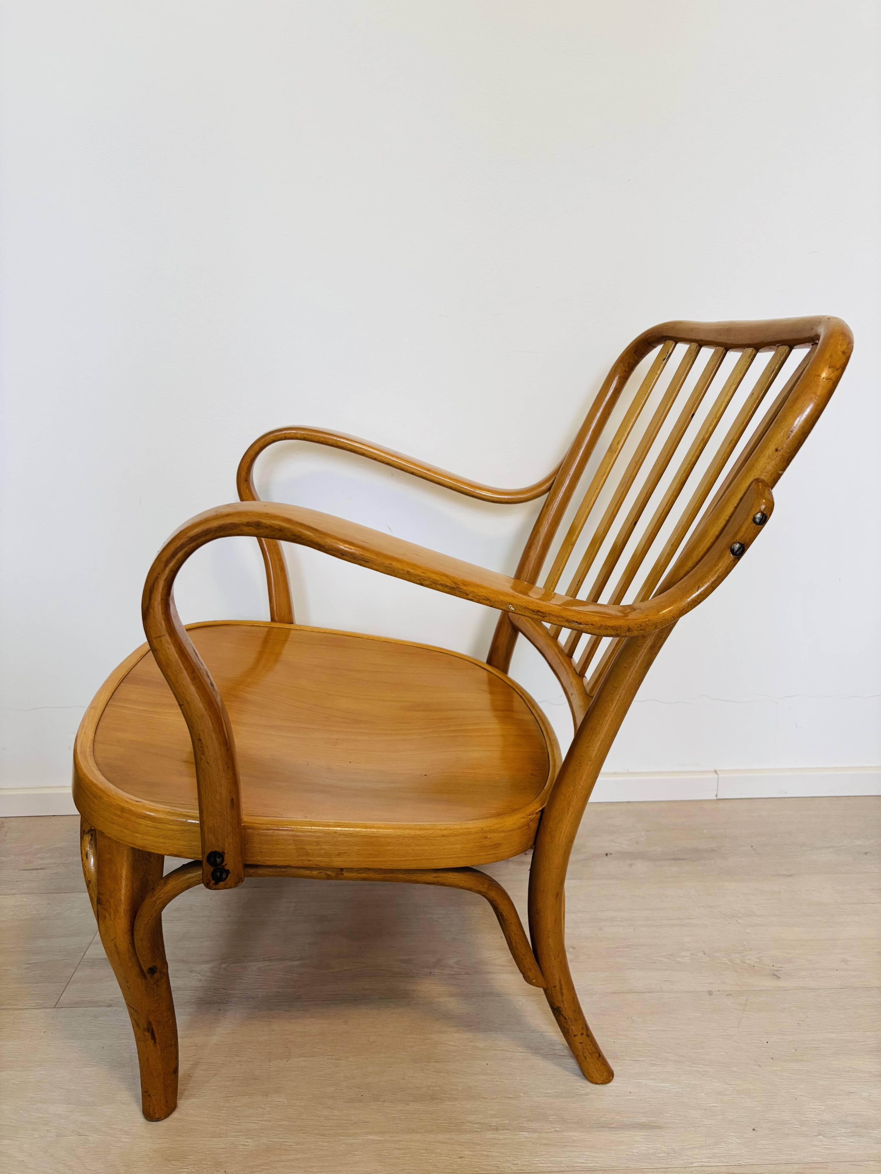 Josef Frank Art Nouveau Chair for Ton, 1940’s