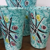 Orangeade set signed Borty, Vallauris, 50's