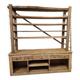 wooden shelf unit