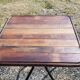 Bistro table in teak and wrought iron