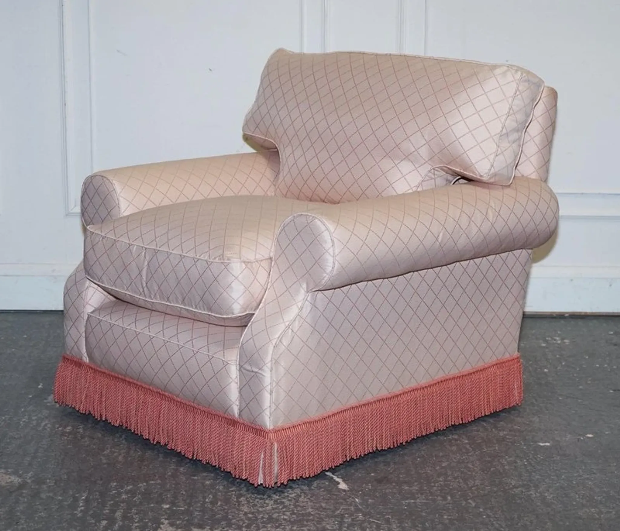 Country House Armchair and Ottoman Set, England