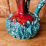 Fat lava vase Vallauris 60s