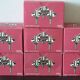 Rare set of 7 BMF Orion type Nagel candlesticks with box