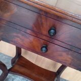 Work table - In mahogany and mahogany veneer - 19th century
