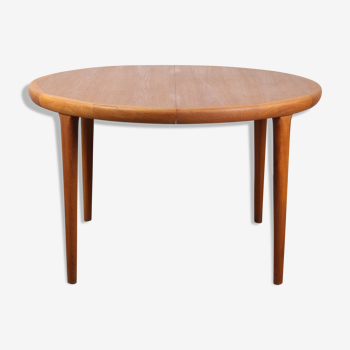 Table de repas ronde scandinave en teck