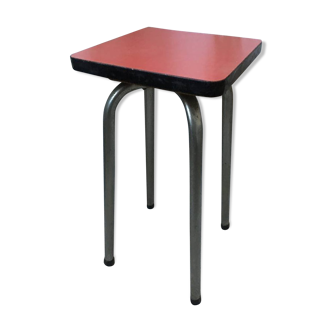 Stool 60 years red formica