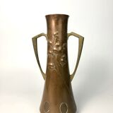 Vase Art Nouveau WMF copper and brass, circa 1900.
