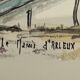Tableau : Aquarelle -paysage de marais