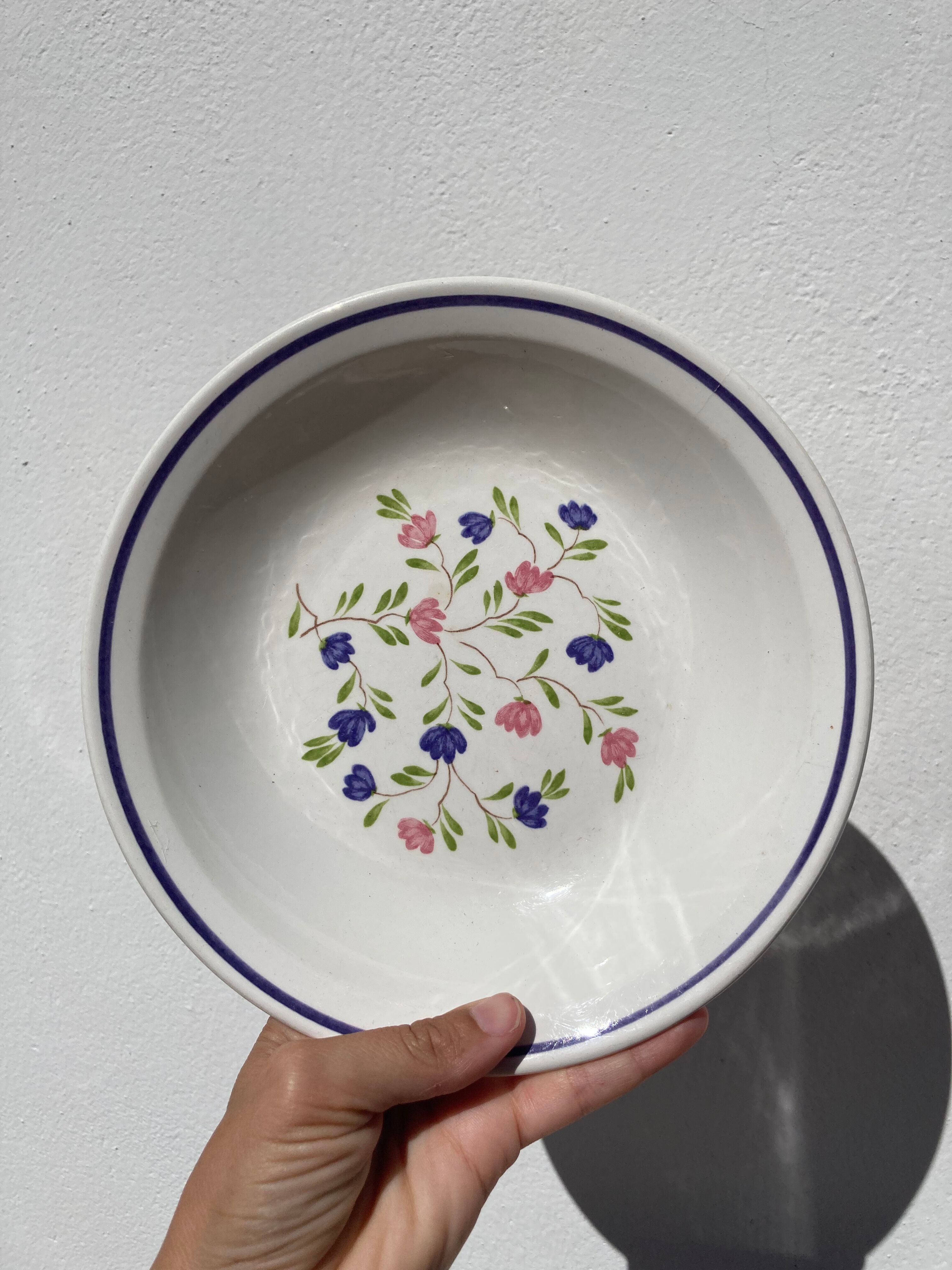 Plate service 6 people Moulin des loup décor grand feu