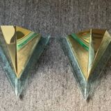 Pair of Hollywood Regency style wall lights