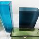 Set of 8 ISI vases in colored glass Lennart Andersson Gullaskruf, 1960