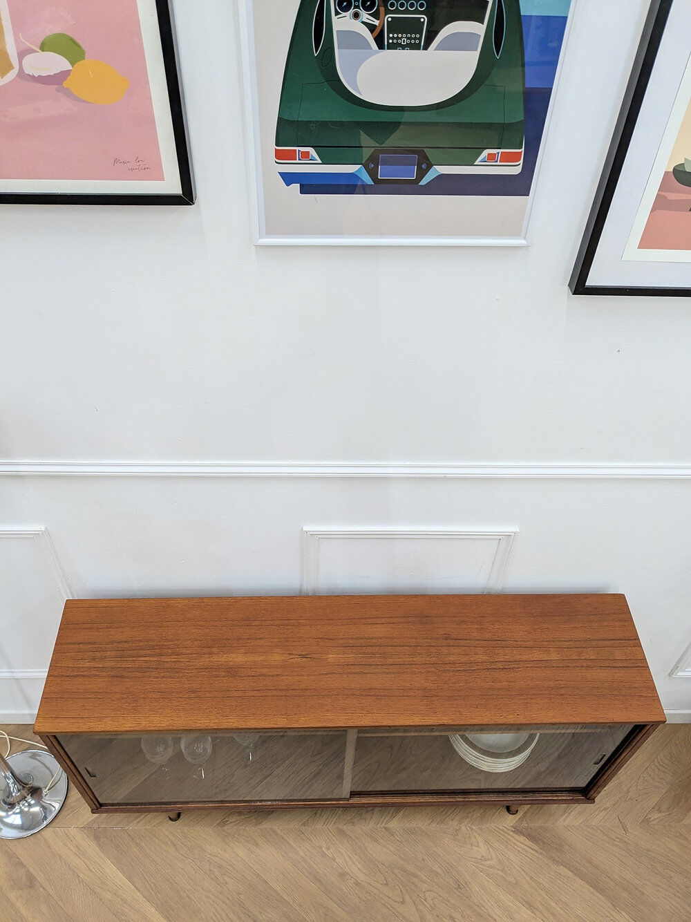 Teak display cabinet from the 1960s