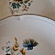 Moulin des Loups Volubilis dessert plates (blue and gold flowers)