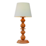 Grande lampe de table vintage en pin de Markslöjd, années 1970.