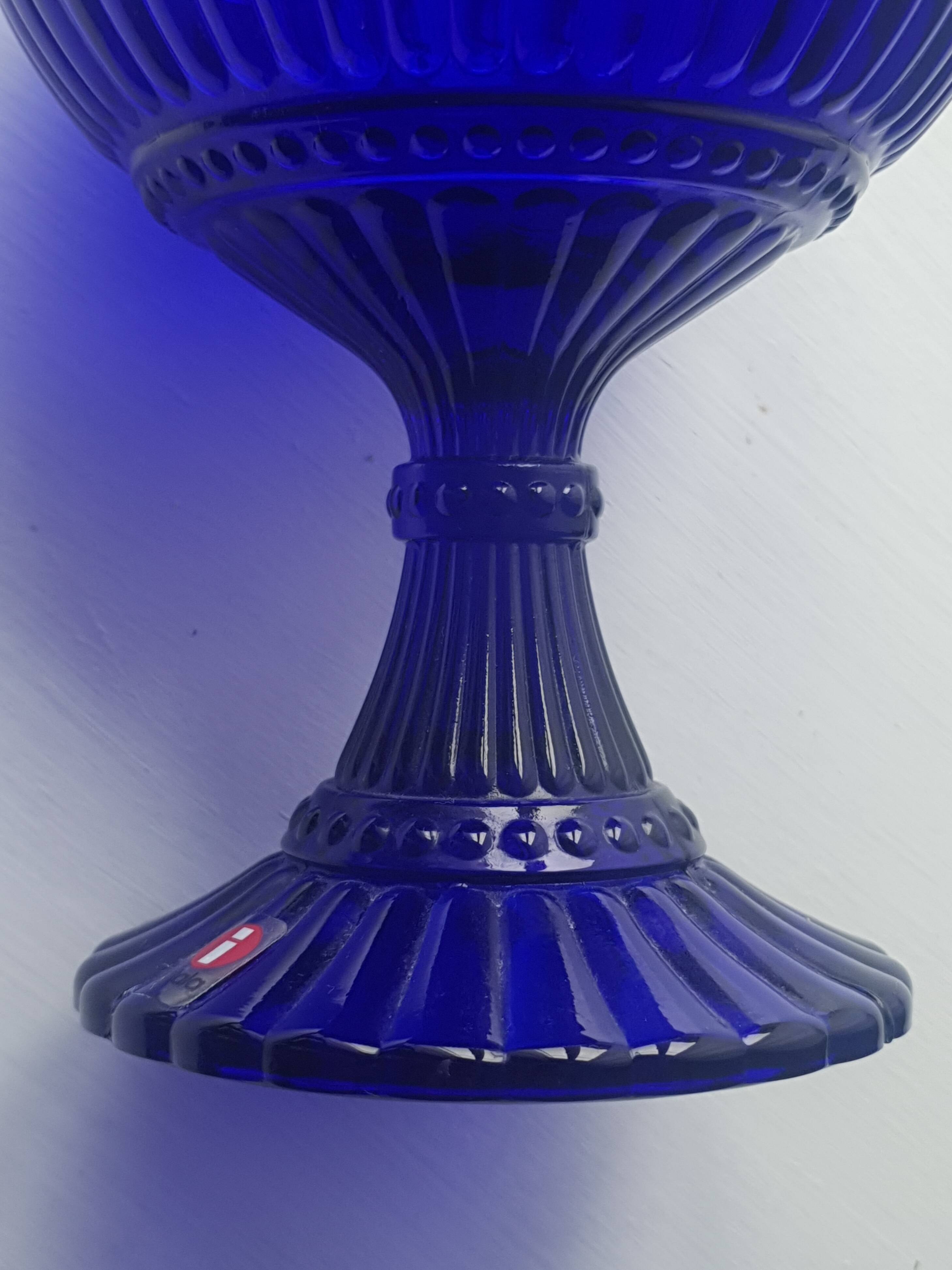 Mariskooli by Iittala, cobalt blue, vintage 80s