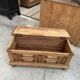 Oak storage bench