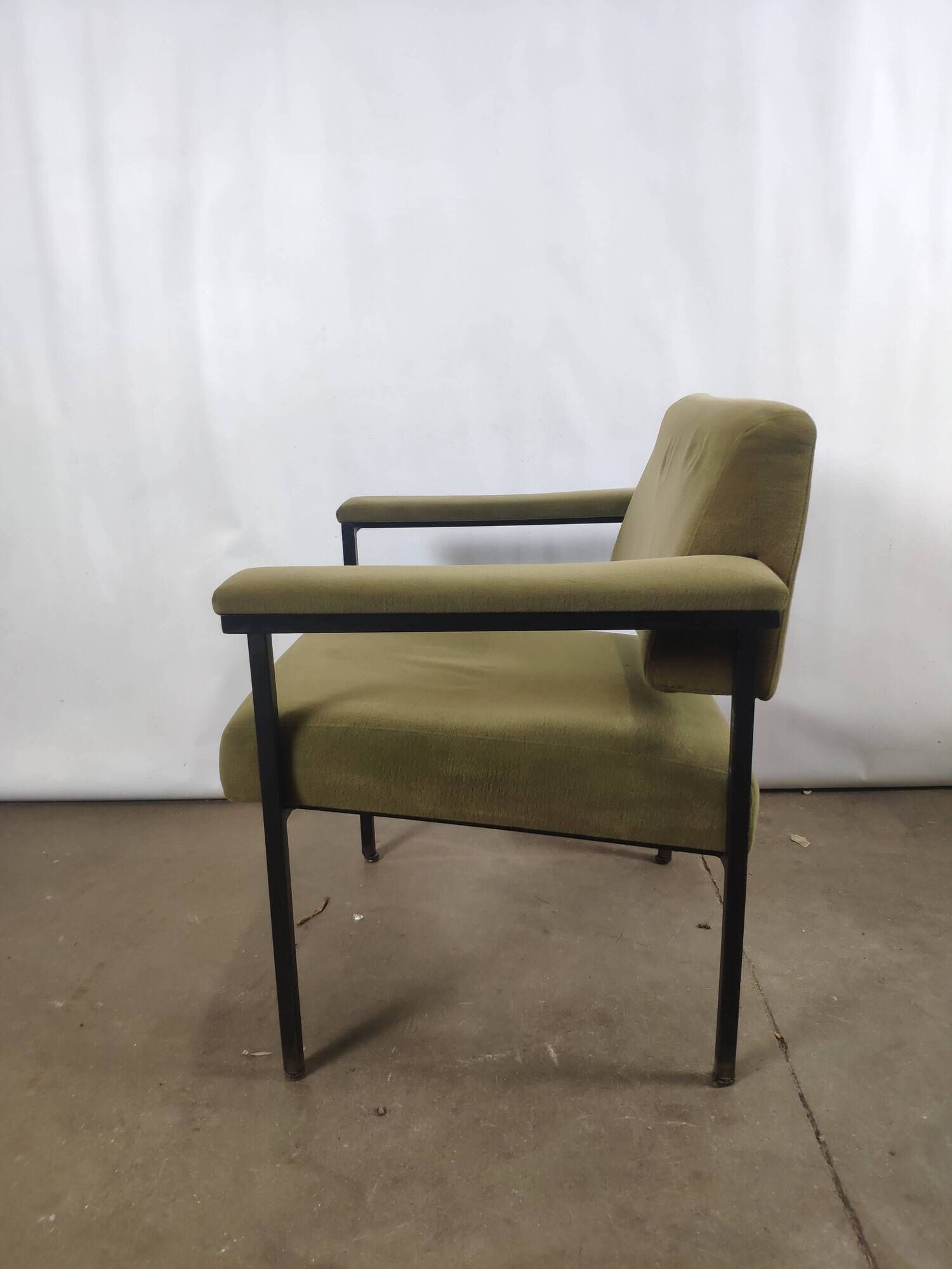 C. Gaillard green and black industrial chair - J. Domps for DMU
