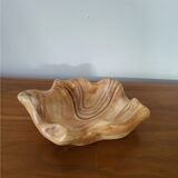 Ceramic pocket tray imitation wood Vallauris