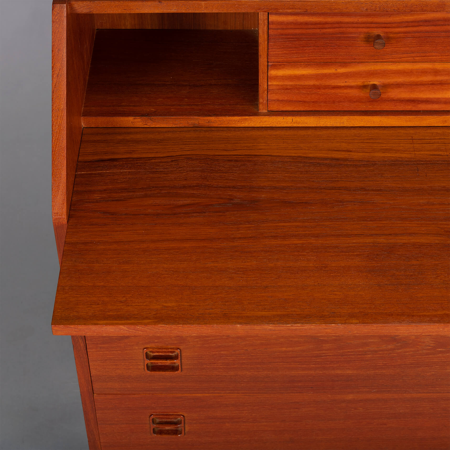 Danish vintage teak secretaire, 1960s