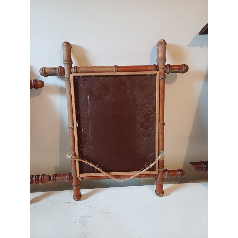 3 rattan mirrors