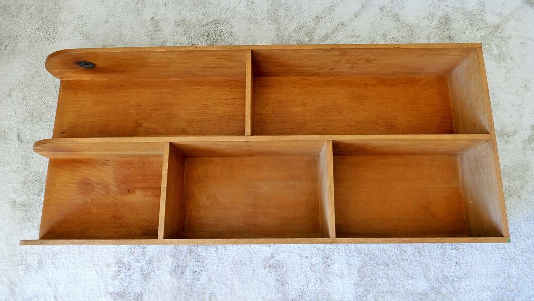 Wooden wall shelf