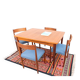 Vintage dining table from the 60s/70s, in teak, retro/vintage style, made of teak.