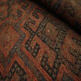 Antique Sumakh Kilim Rug, 1920s Tribal Wool Flatweave Carpet 178 x 118 cm