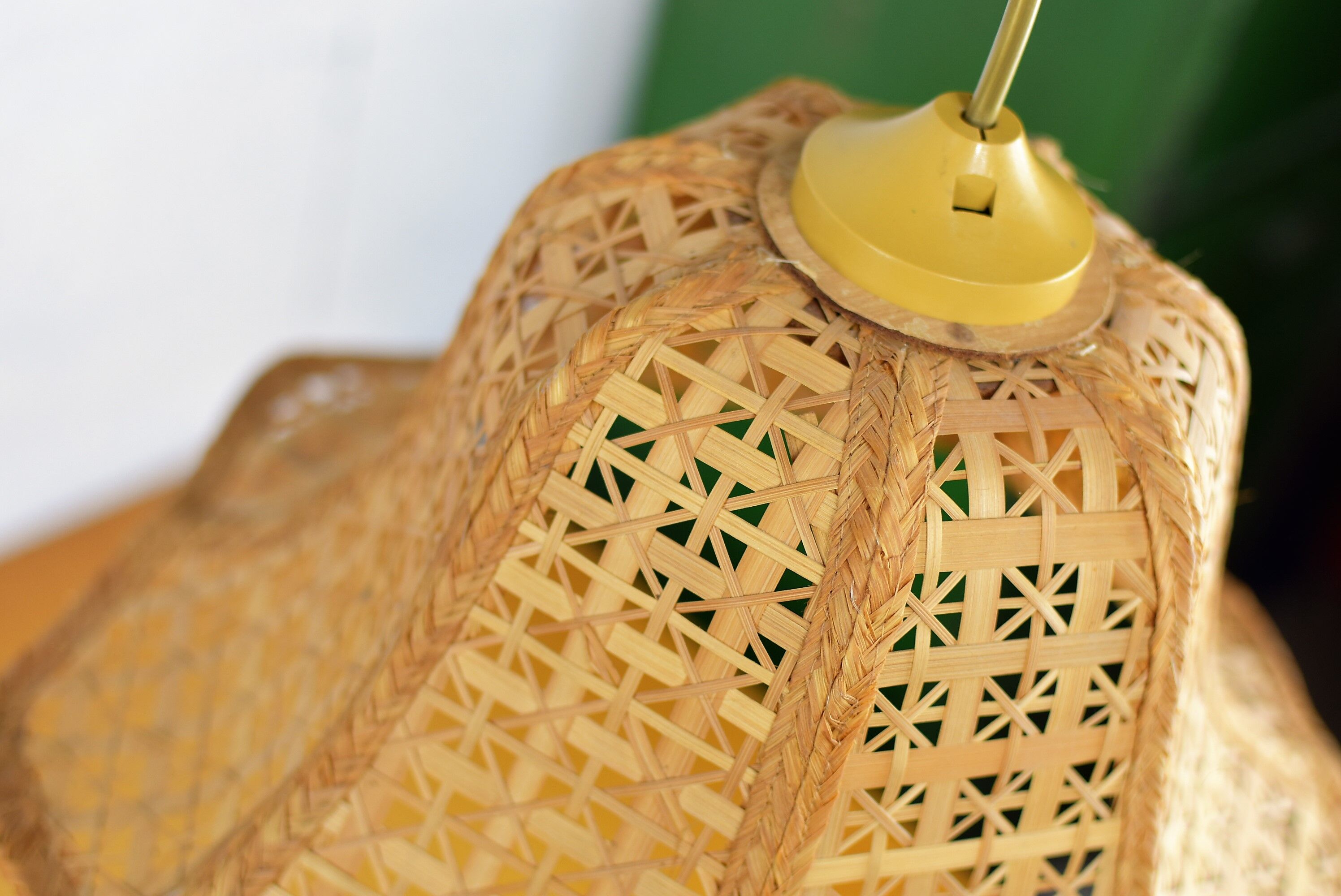 Vintage rattan pendant lamp