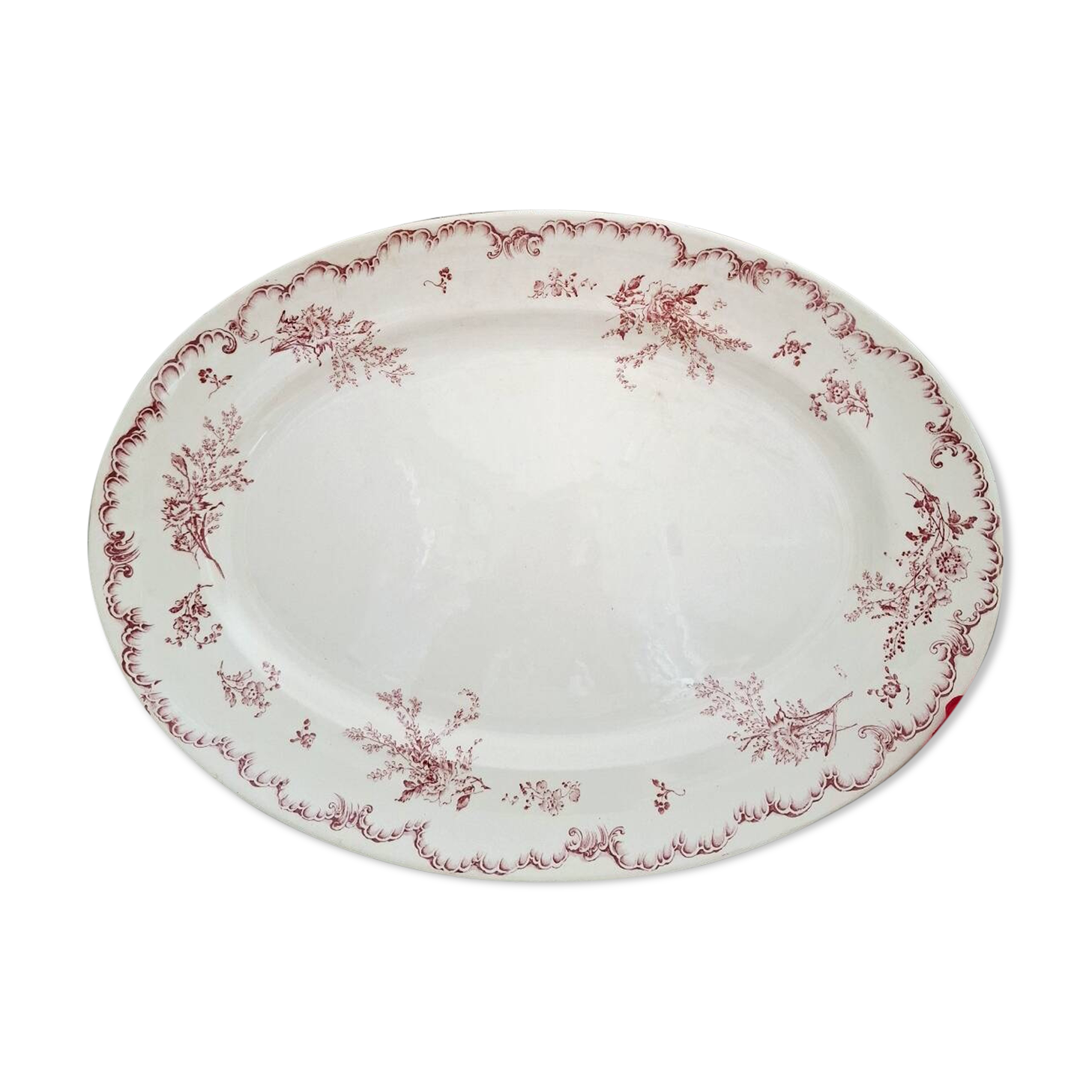 Ironstone earthenware serving dish