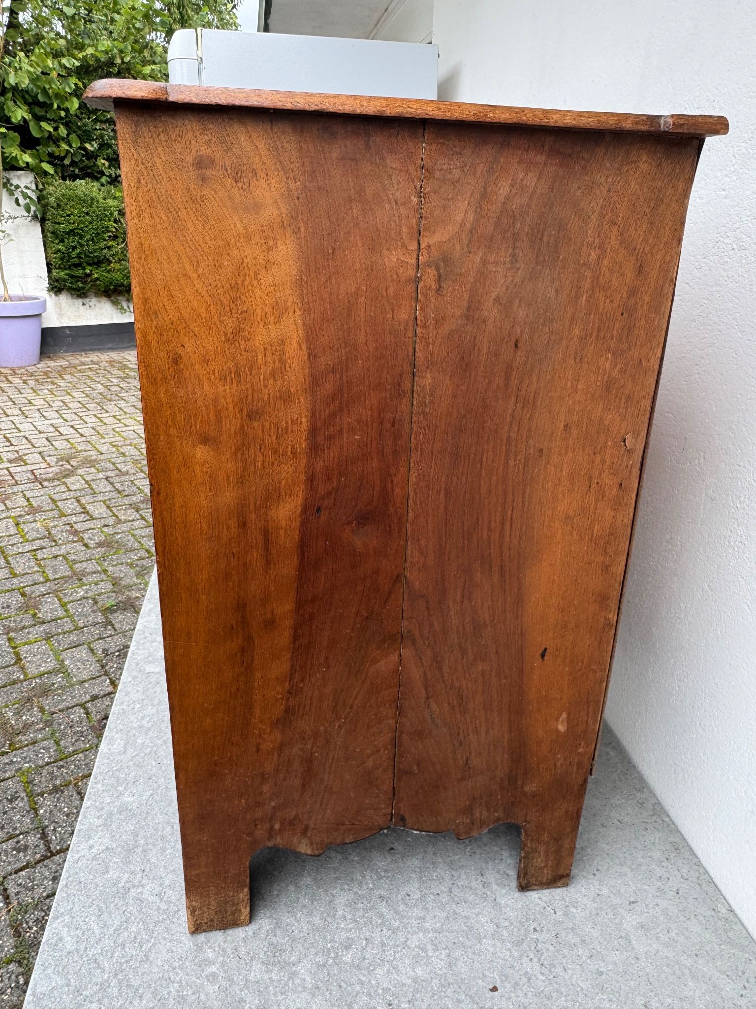 Commode en bois de burl vintage