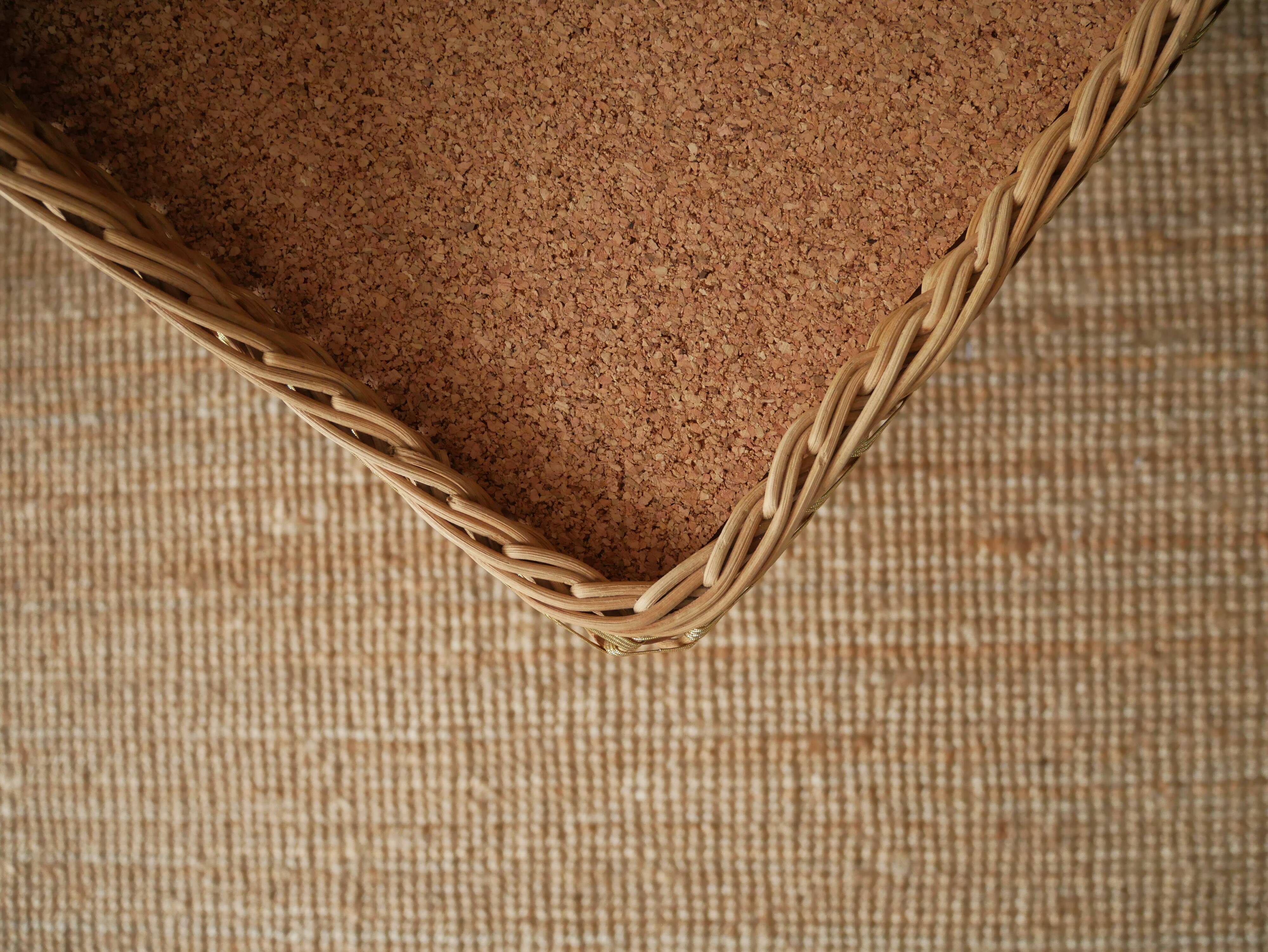 Wicker bedside table