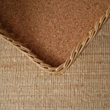 Wicker bedside table