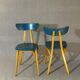 Set of 2 chairs Luterma "banana" 1955 vintage bistro
