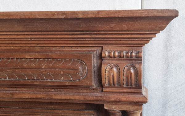 Miroir trumeau, bois, vintage, henri ii