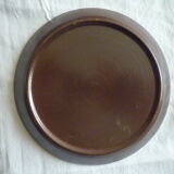 Dessert plates Niderviller 1960 sandstone enamelled, model Maille