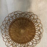 Rattan sun mirror diameter 44 cm