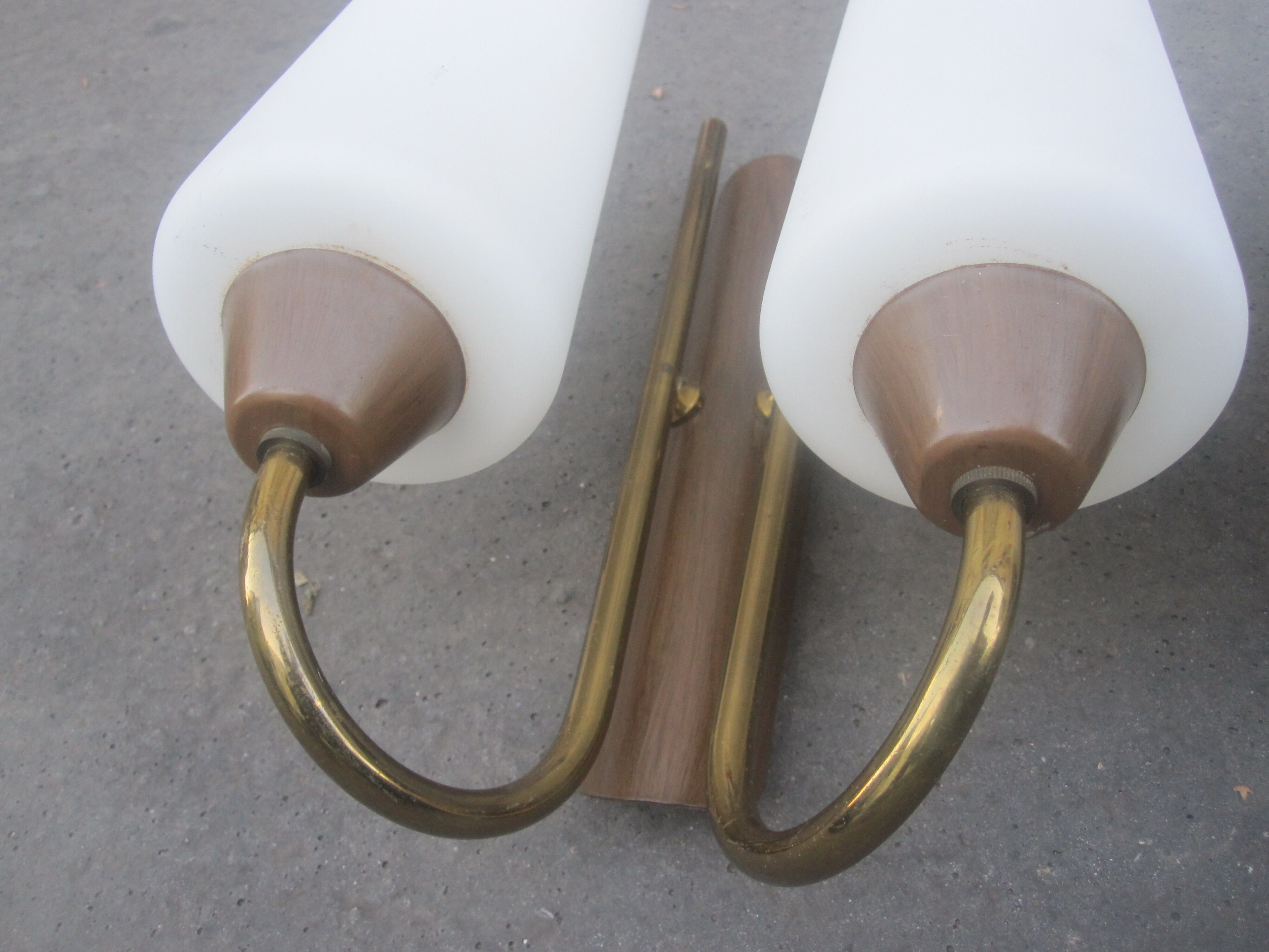 Pair  of wall light double year 60